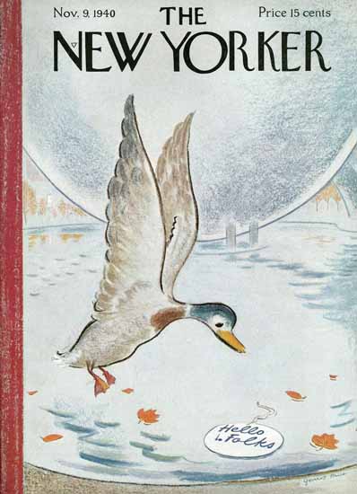 Garrett Price The New Yorker 1940_11_09 Copyright | The New Yorker Graphic Art Covers 1925-1945