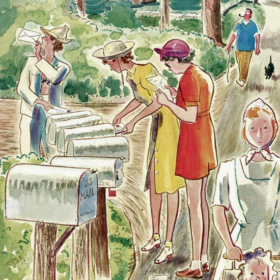 Garrett Price The New Yorker 1941_07_12 Copyright crop | Best of 1940s Ad and Cover Art