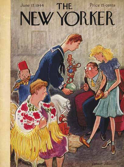 Garrett Price The New Yorker 1944_06_17 Copyright | The New Yorker Graphic Art Covers 1925-1945