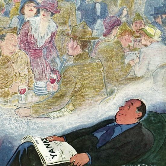 Garrett Price The New Yorker 1944_09_09 Copyright crop | Best of Vintage Cover Art 1900-1970