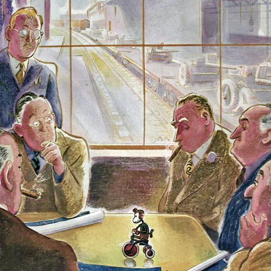 Garrett Price The New Yorker 1945_09_15 Copyright crop | Best of Vintage Cover Art 1900-1970