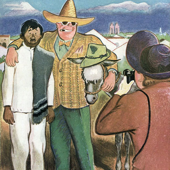 Garrett Price The New Yorker 1947_01_11 Copyright crop | Best of Vintage Cover Art 1900-1970