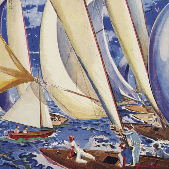 Garrett Price The New Yorker 1949_07_09 Copyright crop | Best of Vintage Cover Art 1900-1970