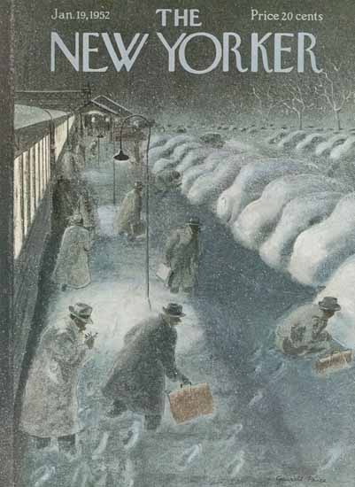 Garrett Price The New Yorker 1952_01_19 Copyright | The New Yorker Graphic Art Covers 1946-1970