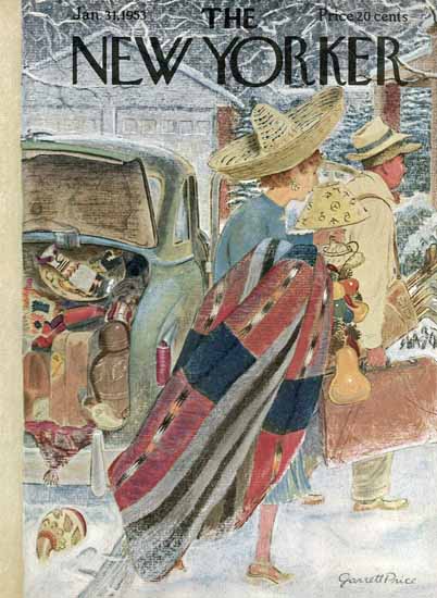 Garrett Price The New Yorker 1953_01_31 Copyright | The New Yorker Graphic Art Covers 1946-1970