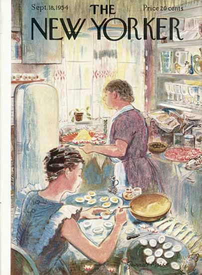 Garrett Price The New Yorker 1954_09_18 Copyright | The New Yorker Graphic Art Covers 1946-1970