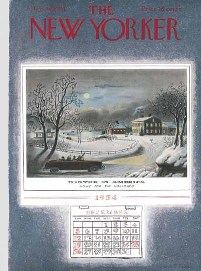 Garrett Price The New Yorker 1954_12_25 Copyright | The New Yorker Graphic Art Covers 1946-1970