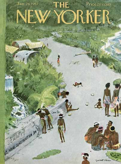 Garrett Price The New Yorker 1957_01_26 Copyright | The New Yorker Graphic Art Covers 1946-1970