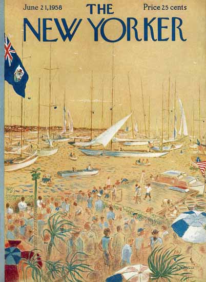 Garrett Price The New Yorker 1958_06_21 Copyright | The New Yorker Graphic Art Covers 1946-1970