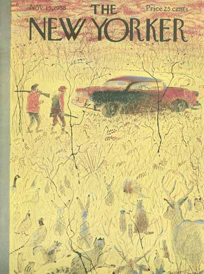 Garrett Price The New Yorker 1958_11_15 Copyright | The New Yorker Graphic Art Covers 1946-1970