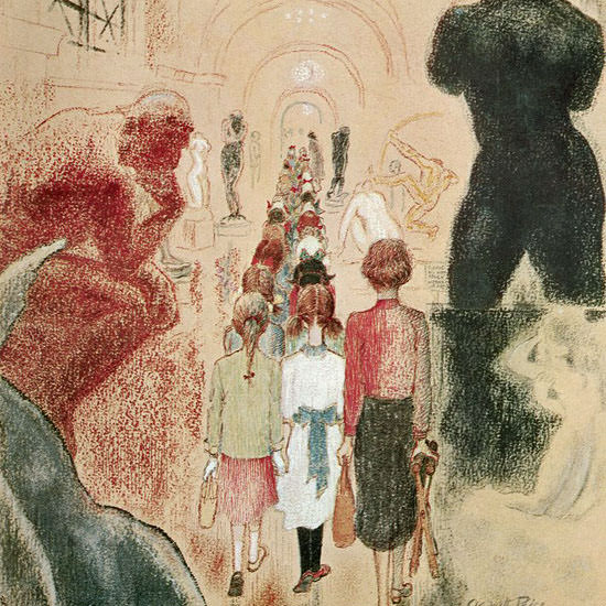 Garrett Price The New Yorker 1959_11_14 Copyright crop | Best of Vintage Cover Art 1900-1970