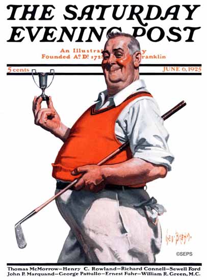 George Brehm Artist Saturday Evening Post Golf 1925_06_06 | The Saturday Evening Post Graphic Art Covers 1892-1930