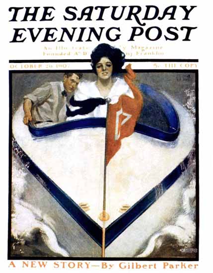 George Brehm Saturday Evening Post 1907_10_26 | The Saturday Evening Post Graphic Art Covers 1892-1930