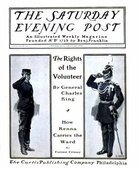 George Gibbs Cover Artist Saturday Evening Post 1901_04_20 | The Saturday Evening Post Graphic Art Covers 1892-1930