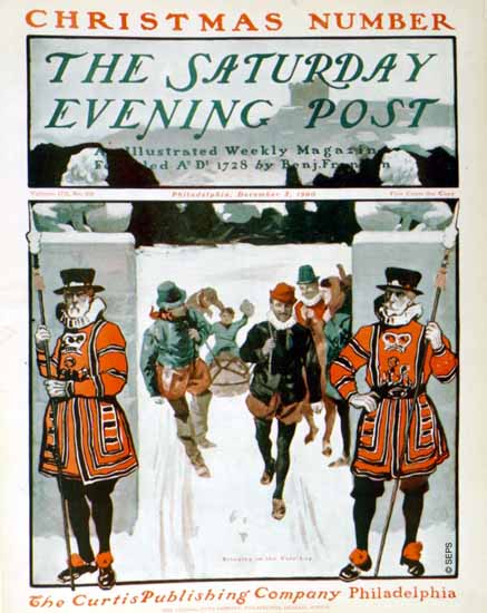 George Gibbs Saturday Evening Post 1900_12_08 | The Saturday Evening Post Graphic Art Covers 1892-1930