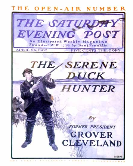 George Gibbs Saturday Evening Post Duck Hunter 1902_04_26 | The Saturday Evening Post Graphic Art Covers 1892-1930