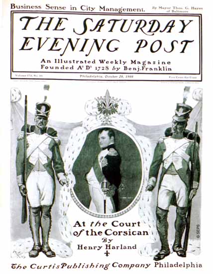 George Gibbs Saturday Evening Post Napoleon 1900_10_20 | The Saturday Evening Post Graphic Art Covers 1892-1930