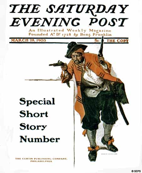 George Gibbs Saturday Evening Post Short Story Number 1903_03_28 | The Saturday Evening Post Graphic Art Covers 1892-1930