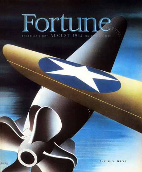 George Giusti Fortune Magazine August 1942 Copyright | Fortune Magazine Graphic Art Covers 1930-1959