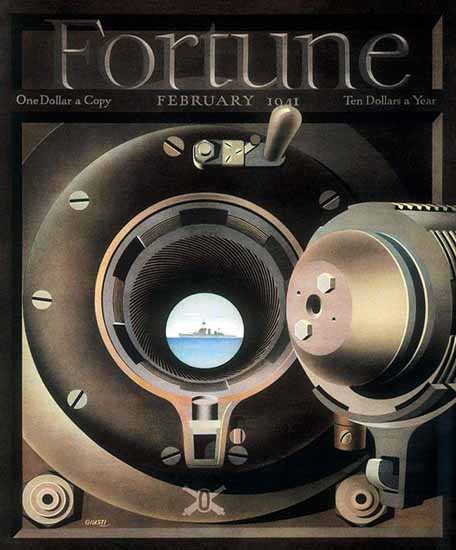 George Giusti Fortune Magazine February 1941 Copyright | Fortune Magazine Graphic Art Covers 1930-1959