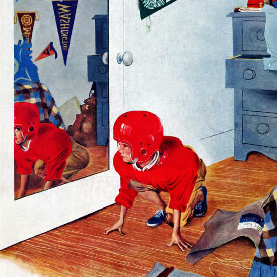 George Hughes Saturday Evening Post 1951_11_17 Copyright crop | Best of 1950s Ad and Cover Art