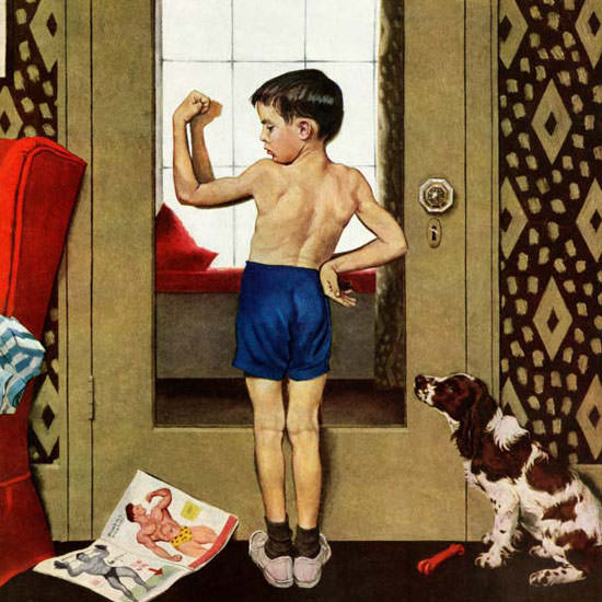 George Hughes Saturday Evening Post Atlas 1952_11_29 Copyright crop | Best of 1950s Ad and Cover Art