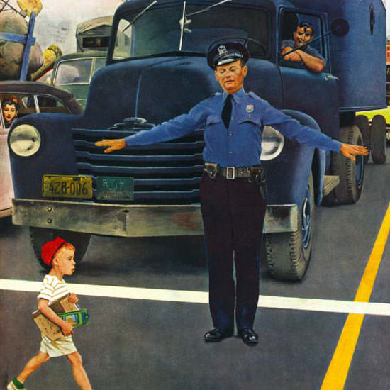 George Hughes Saturday Evening Post Cop 1949_09_03 Copyright crop | Best of Vintage Cover Art 1900-1970