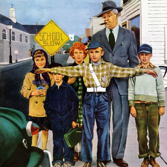 George Hughes Saturday Evening Post Guard 1952_09_06 Copyright crop | Best of 1950s Ad and Cover Art