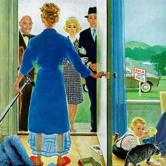 George Hughes Saturday Evening Post Home 1962_05_26 Copyright crop | Best of Vintage Cover Art 1900-1970