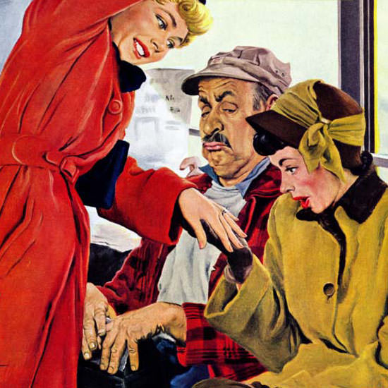 George Hughes Saturday Evening Post Ring 1949_01_22 Copyright crop | Best of Vintage Cover Art 1900-1970