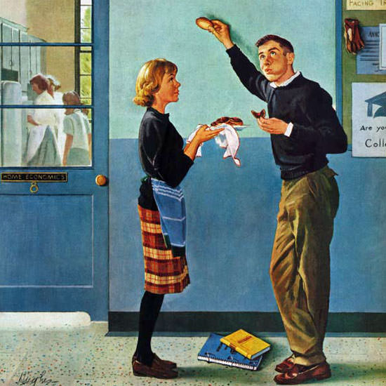 George Hughes Saturday Evening Post Tester 1960_05_28 Copyright crop | Best of 1960s Ad and Cover Art