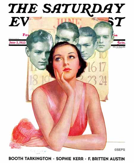 George W Gage Saturday Evening Post Cover 1933_06_03 | The Saturday Evening Post Graphic Art Covers 1931-1969