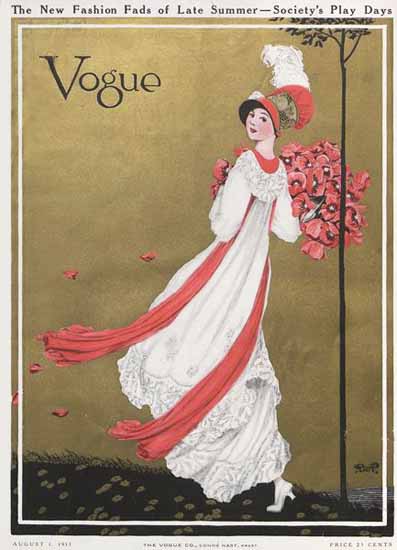 George Wolfe Plank Vogue Cover 1911-08-01 Copyright Sex Appeal | Sex Appeal Vintage Ads and Covers 1891-1970