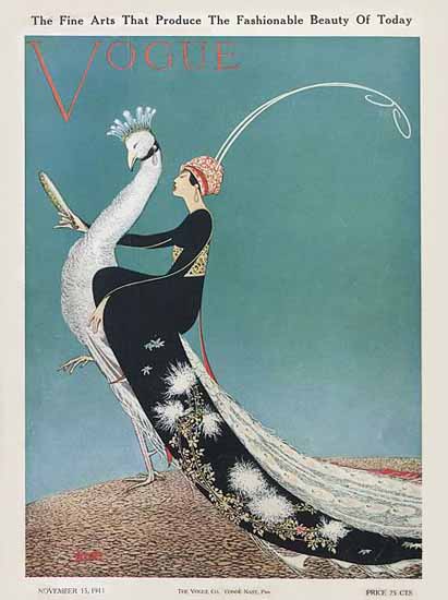 George Wolfe Plank Vogue Cover 1911-11-15 Copyright | Vogue Magazine Graphic Art Covers 1902-1958