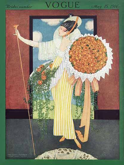 George Wolfe Plank Vogue Cover 1914-05-15 Copyright | Vogue Magazine Graphic Art Covers 1902-1958