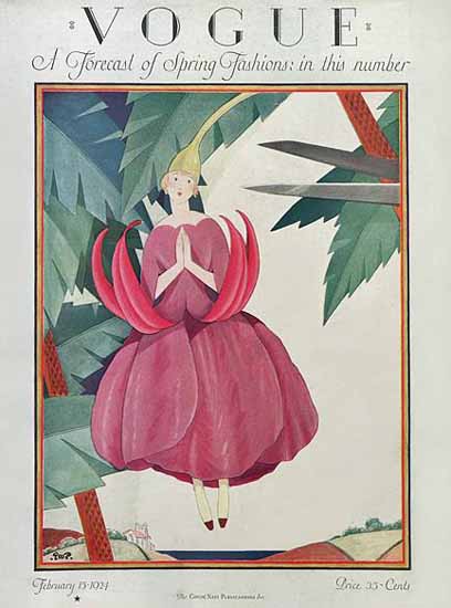 George Wolfe Plank Vogue Cover 1924-02-15 Copyright | Mad Men Art ...