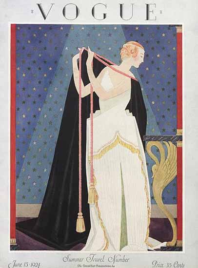 George Wolfe Plank Vogue Cover 1924-06-15 Copyright | Vogue Magazine Graphic Art Covers 1902-1958