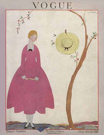 Georges Lepape Vogue Cover 1917-05-15 Copyright | Vogue Magazine Graphic Art Covers 1902-1958