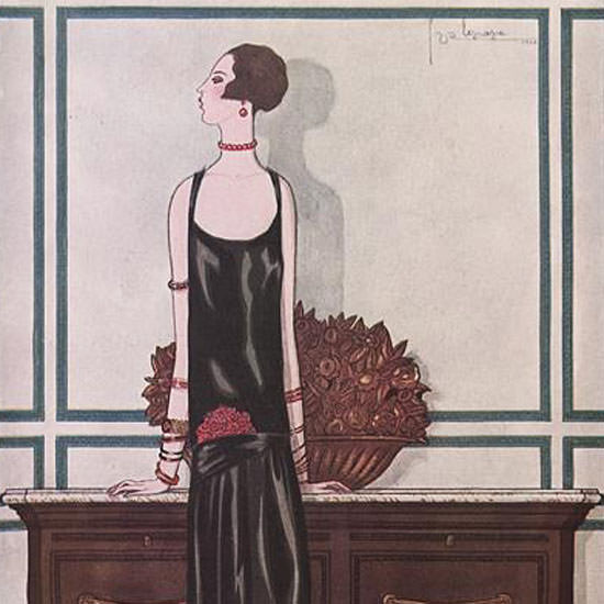 Georges Lepape Vogue Cover 1925-02-01 Copyright crop | Mad Men Art ...