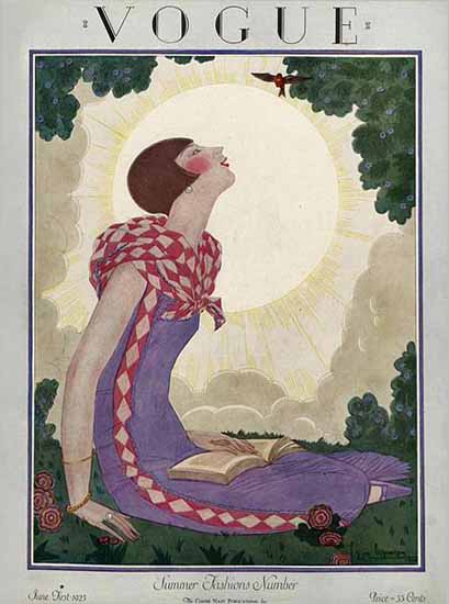 Georges Lepape Vogue Cover 1925-06-01 Copyright | Vogue Magazine Graphic Art Covers 1902-1958