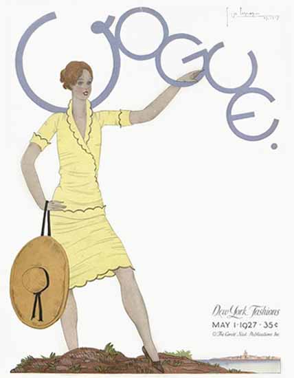 Georges Lepape Vogue Cover 1927-05-01 Copyright | Vogue Magazine Graphic Art Covers 1902-1958