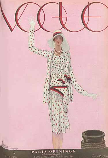 Georges Lepape Vogue Cover 1929-03-30 Copyright Sex Appeal | Sex Appeal Vintage Ads and Covers 1891-1970