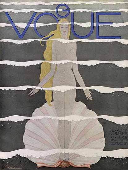 Georges Lepape Vogue Cover 1931-07-15 Copyright | Vogue Magazine Graphic Art Covers 1902-1958