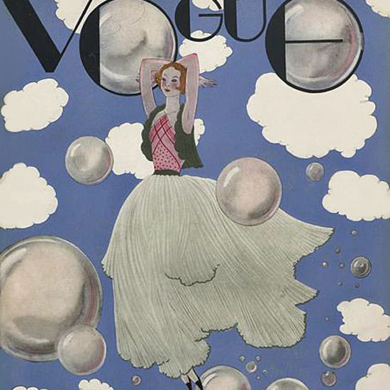 Georges Lepape Vogue Cover 1932-01-15 Copyright crop | Best of 1930s Ad and Cover Art