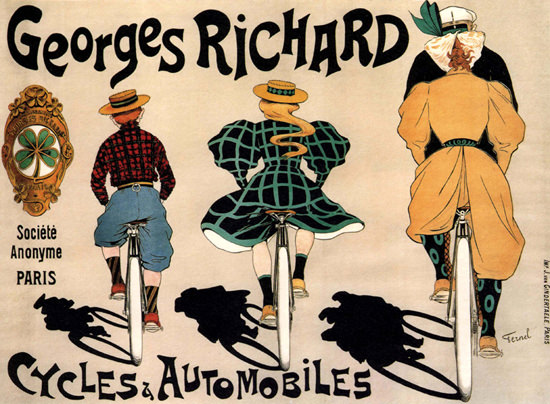 Georges Richard Cycles Automobiles Paris France | Vintage Ad and Cover Art 1891-1970