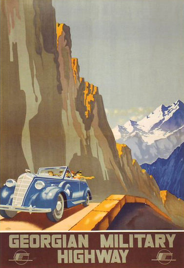 Georgian Military Highway | Vintage Travel Posters 1891-1970