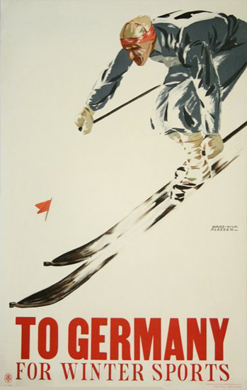 Germany For Winter Sports | Vintage Travel Posters 1891-1970