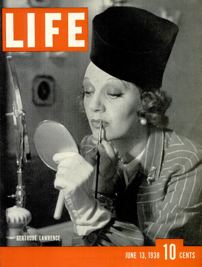 Gertrude Lawrence 13 Jun 1938 Copyright Life Magazine | Life Magazine BW Photo Covers 1936-1970