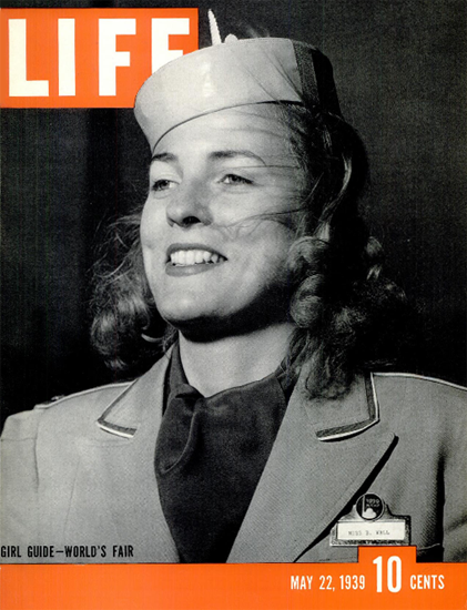 Girl Guide Worlds Fair 22 May 1939 Copyright Life Magazine | Life Magazine BW Photo Covers 1936-1970