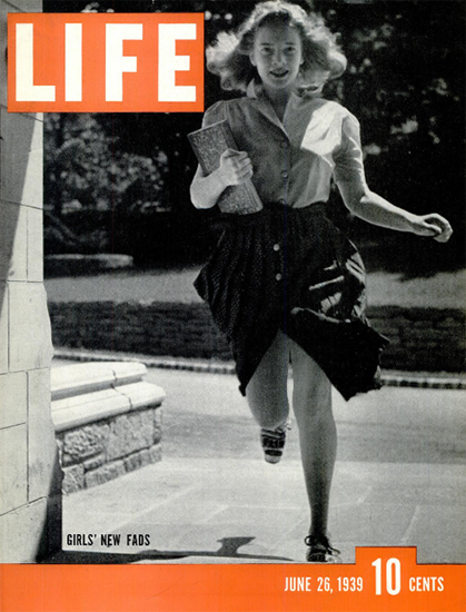 Girl new Fads 26 Jun 1939 Copyright Life Magazine | Life Magazine BW Photo Covers 1936-1970